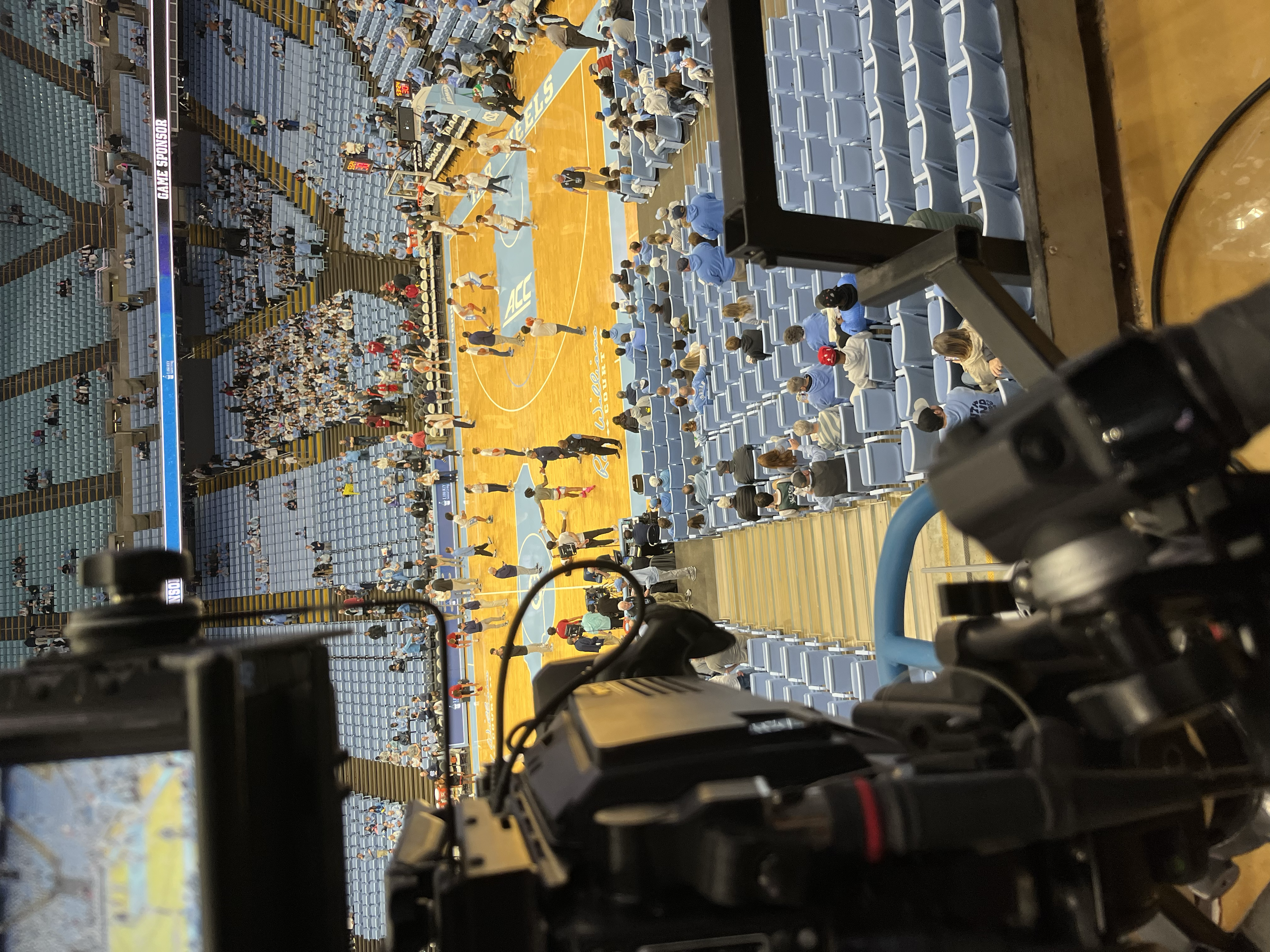 The view from UNC Basketball Crow's Nest